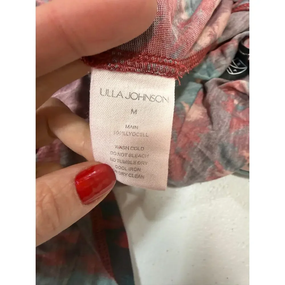 Ulla Johnson Livia multicolor ruched maxi Dress Medium - Picture 6 of 8